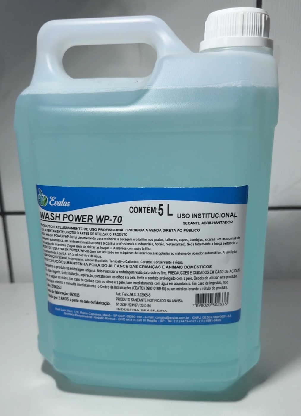 Secante Abrilhantador Lava Louças 5L Profissional Alto Rendimento Sem Manchas — imagem 2