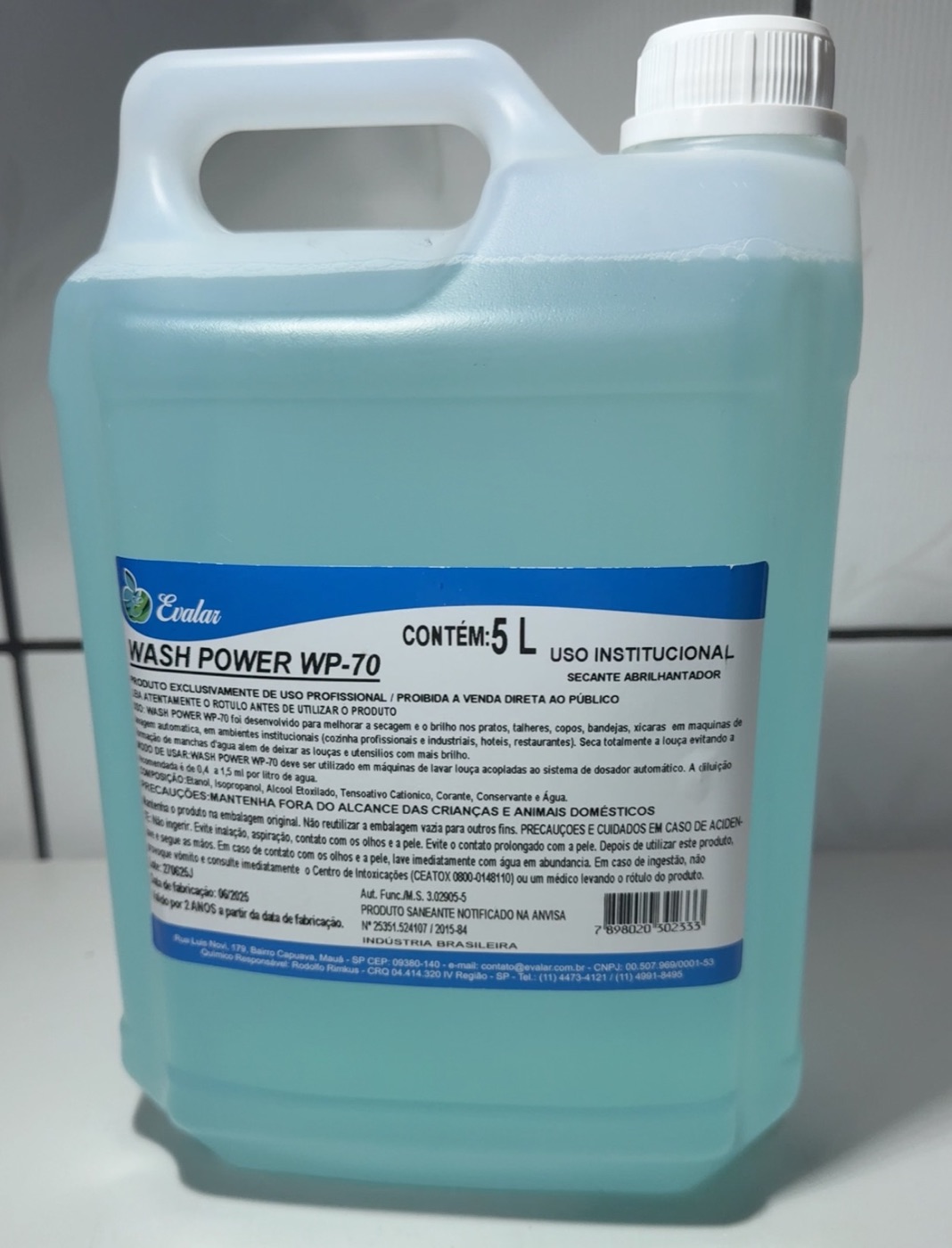 Secante Abrilhantador Lava Louças 5L Profissional Alto Rendimento Sem Manchas — imagem 3