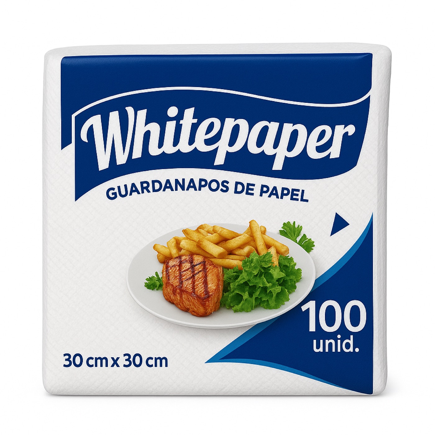 GUARDANAPO 30X30 - 36 pacotes com 100 unidades - Folha Simples — imagem 2