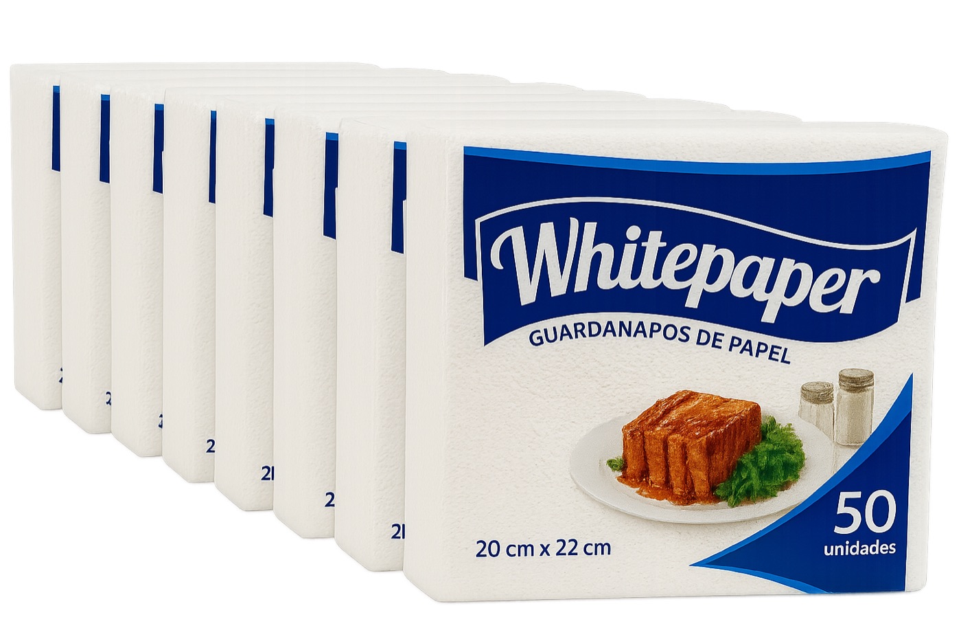 500 Guardanapos 20x22 – 10 Pacotes com 50 | Ideal para Festa, Lanchonete e Uso Comercial — imagem 2