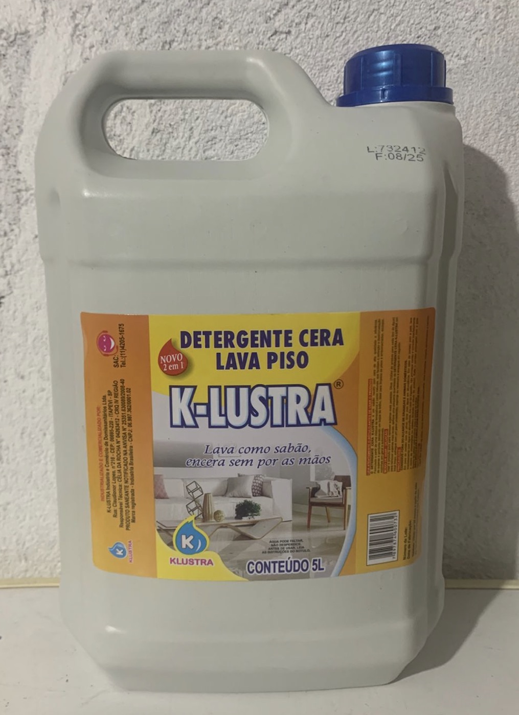 Limpador de Piso com Brilho 5L K-Lustra – Limpeza e Proteção para Uso Residencial e Comercial — imagem 1