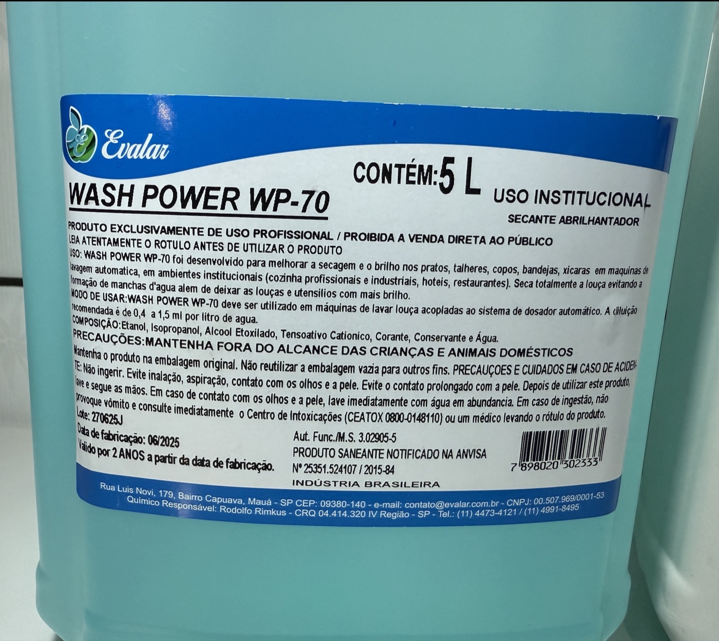 Kit Completo Lava Louças Profissional 10L Detergente + Secante Sem Manchas Alto Brilho — imagem 6